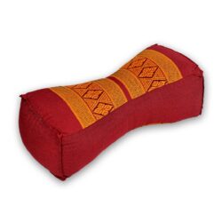 Thai Nackenkissen dunkelrot-orange