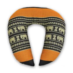 Thai Nackenhörnchen orange-schwarz mit Elefanten